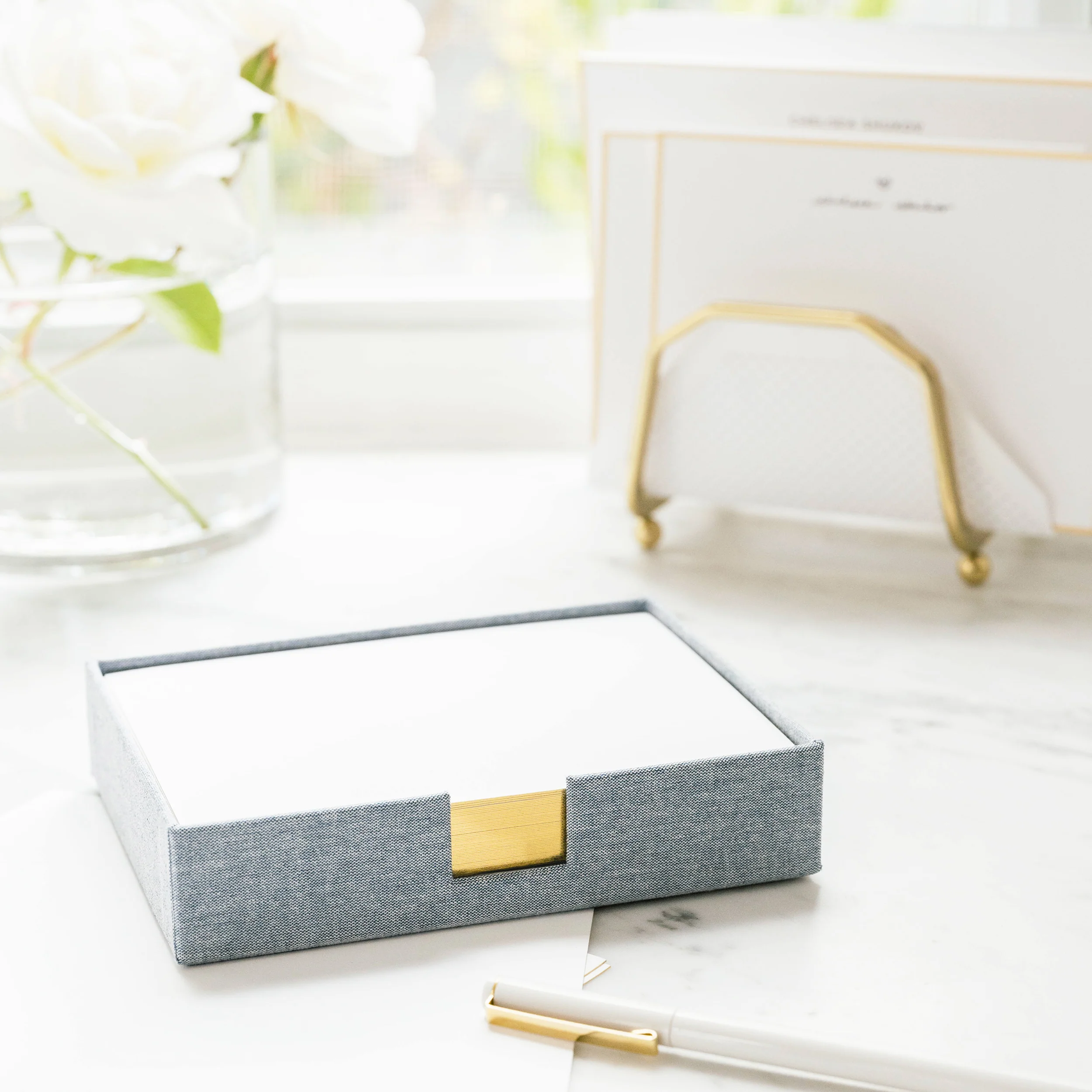 Chambray Desk Jotter - Image 3
