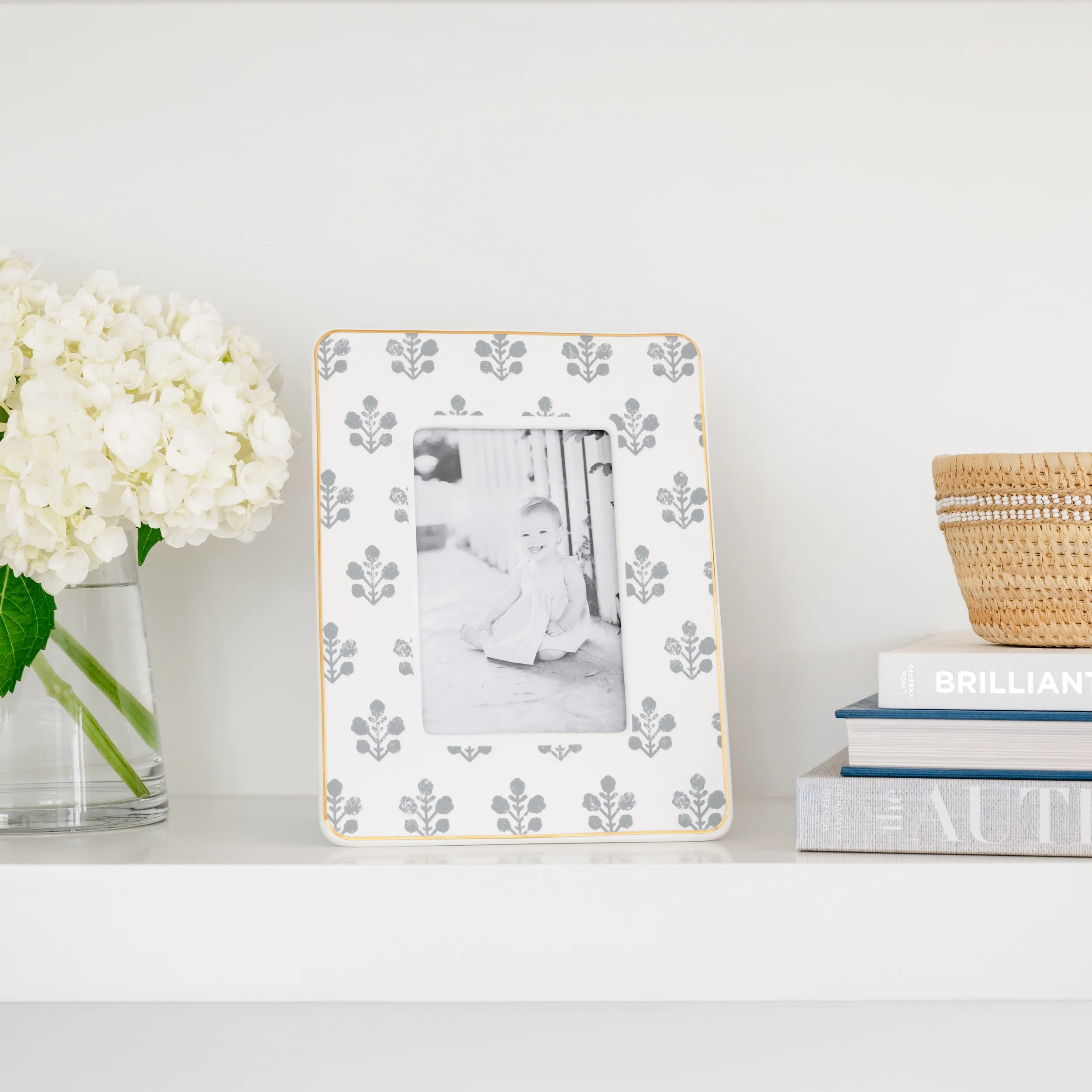 Slate Floral Frame - Image 3