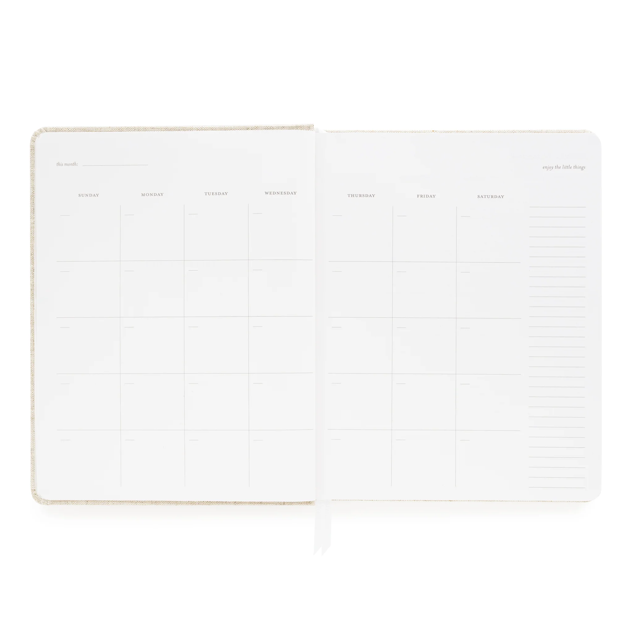 Flax Undated Weekly Planner - Image 3