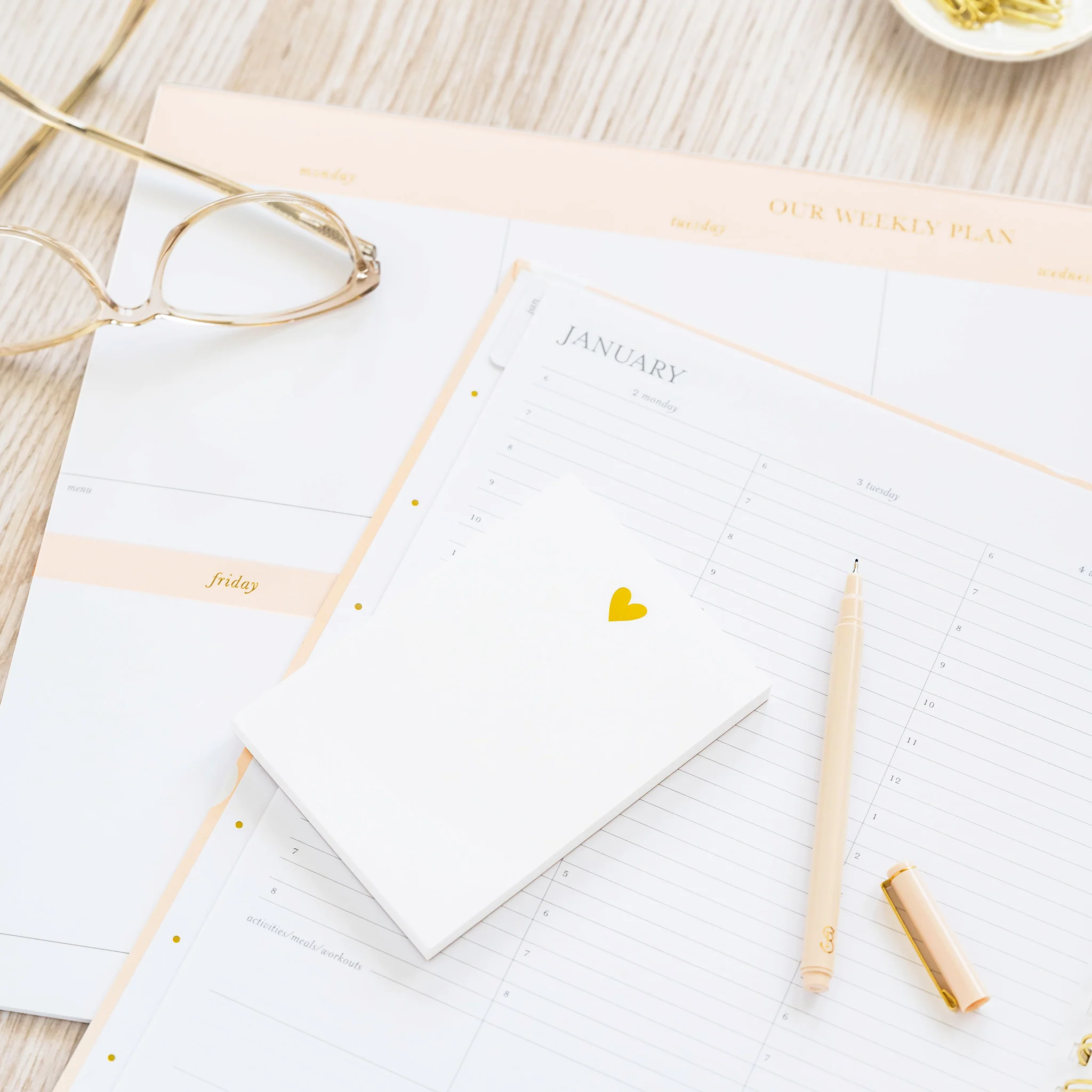 Gold Heart Mini Notepad - Image 4