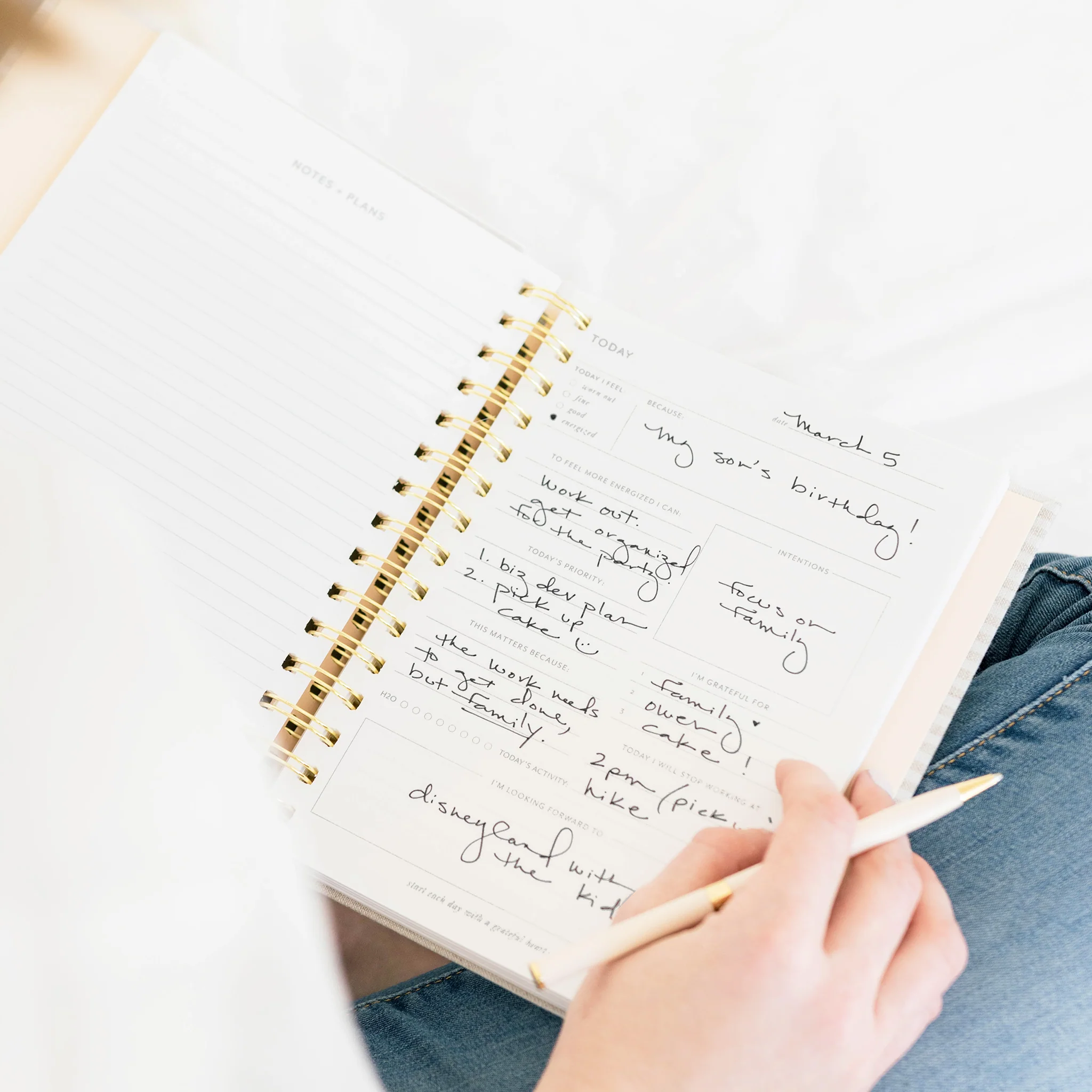 Rose Linen Mindful Journal - Image 5