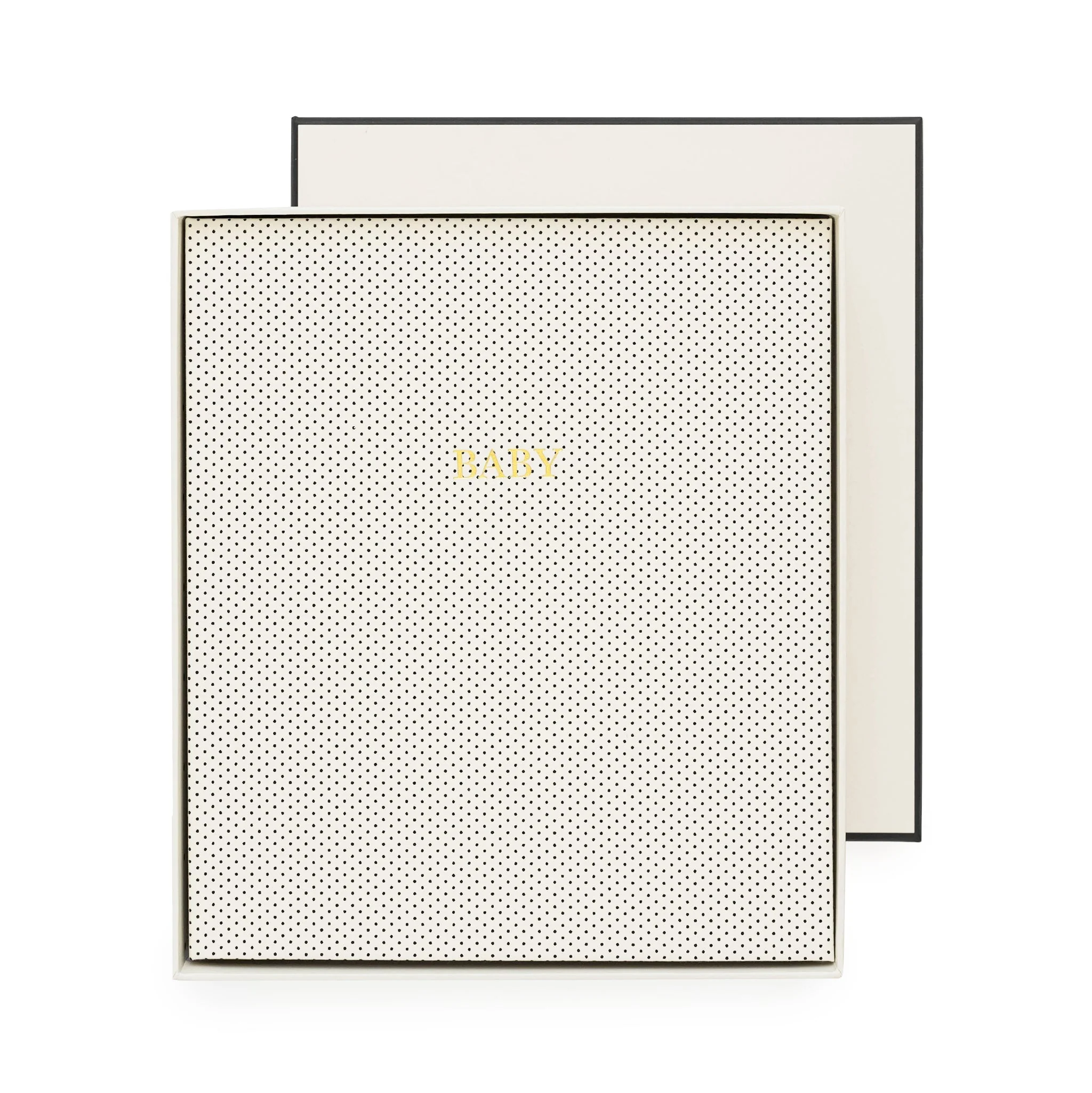 Cream and Black Pindot Baby Book - Image 24