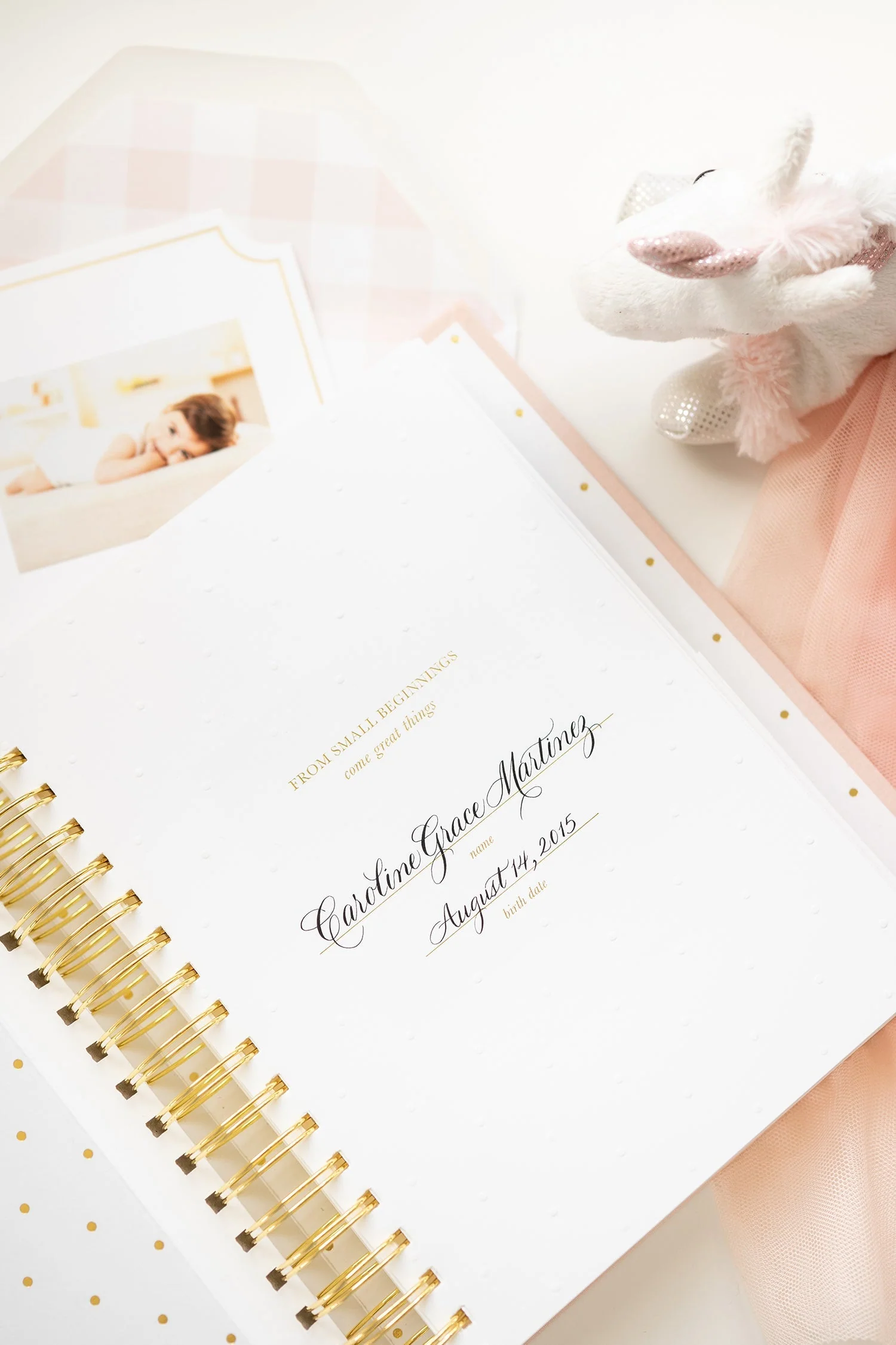 Pale Pink Baby Book - Image 9